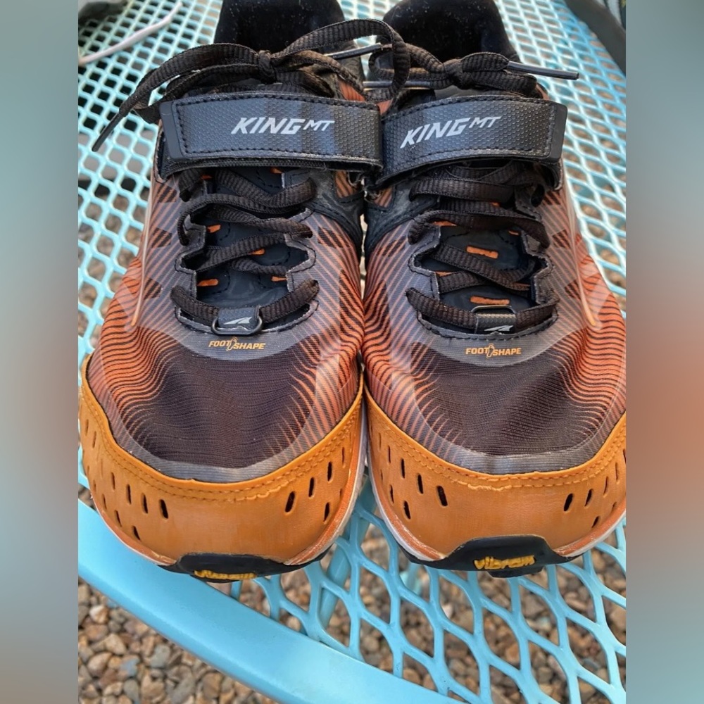 Altra King MT 2 Men’s Size 8.5 Trail Running Black/Orange Vibram Sole Sneakers